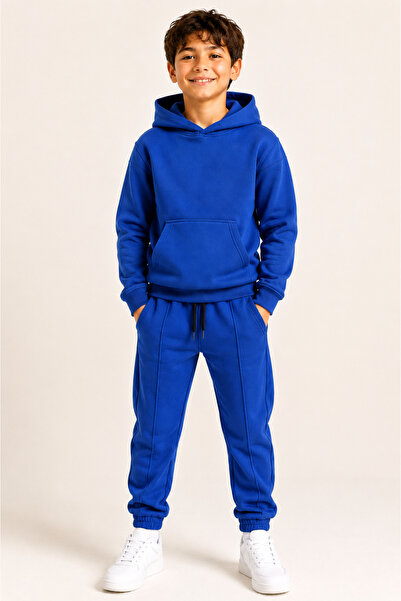 Lovexi Winter 3-Piece Shardooned Hooded Set for Children 5-12 Years
