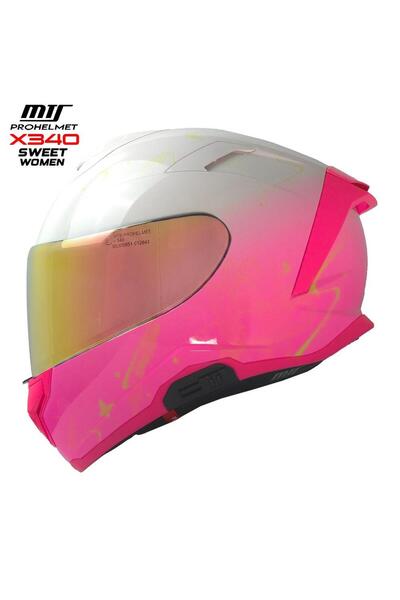 MTS X-340 FULL FACE GÜNEŞ VİZÖRLÜ KASK (SWEET)