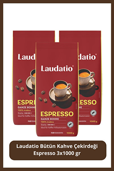 Laudatio Bütün Lahve Çekirdeği Espresso 3x1000 gr