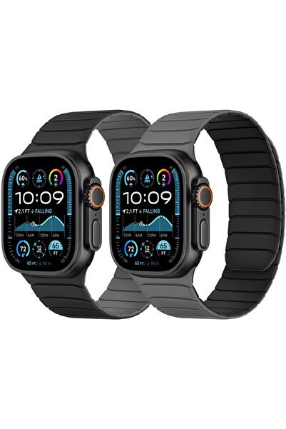 Tasikar Curea magnetică (cu două fețe) compatibilă cu Apple Watch 49/ 46/ 45/...