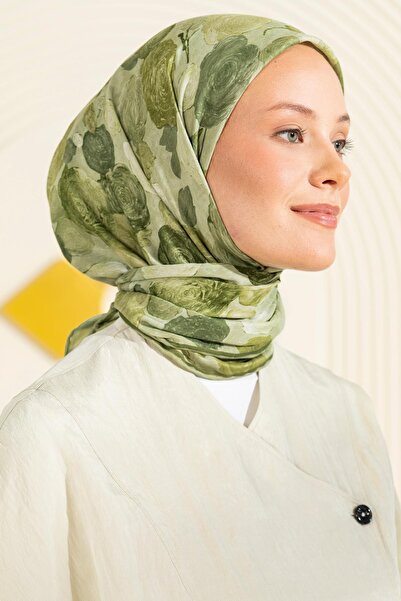JAWEL Rose Patterned Soft Scarf Karia