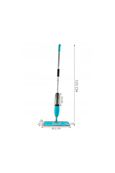 OEM Mop plat cu pulverizator, rezervor transparent, lavetă din microfibră, mâner din aluminiu, reutilizabil, 2 în 1, pentru curățarea podelelor – AdCos ®