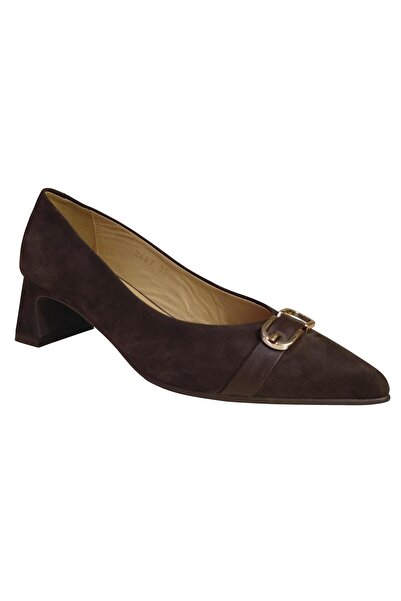 NISH N2687 Women's Genuine Suede Leather Heeled Classic Shoes