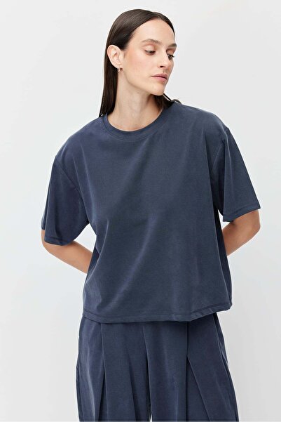 PAULMARK Women's Soft Textured Short T-Shirt