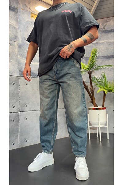 PEERLESS STORE Balon Mold Acid Washed Pants