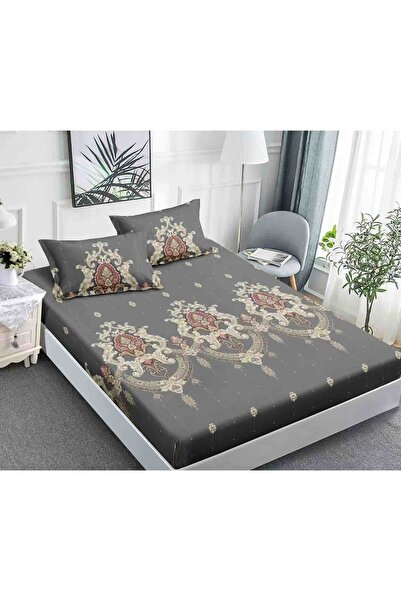 JOJO HOME Set husa de pat cu elastic pentru saltea 180x200 + 2 fete de perna ...
