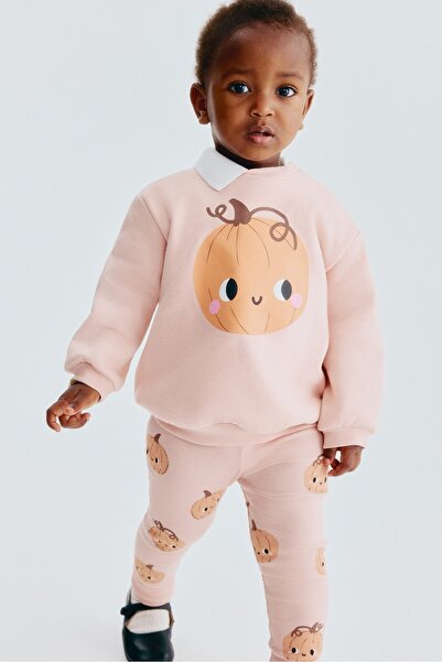 H&M Sweatshirt ve Tayt İçeren 2 Parçalı Set