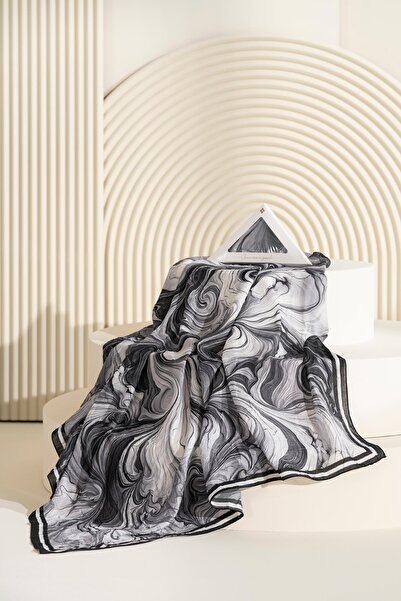 JAWEL Marbled Patterned Wrinkled Textured Soft Scarf Maryas