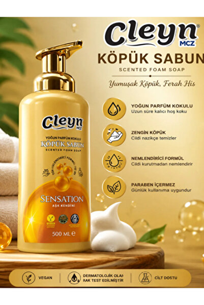 Cleyn Köpük Sabun Yoğun Parfüm Kokulu Sensatıon 500ML