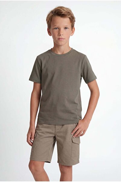 PAULMARK Boy's Crew Neck Basic T-Shirt