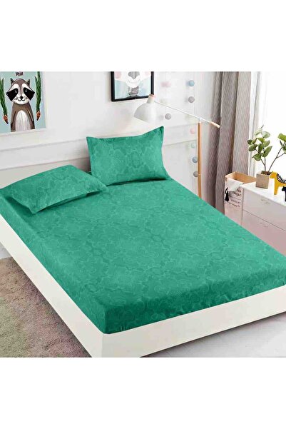 JOJO HOME Bed cover set with Stretchy for mattress 180x200 + 2 pillowcases 50...