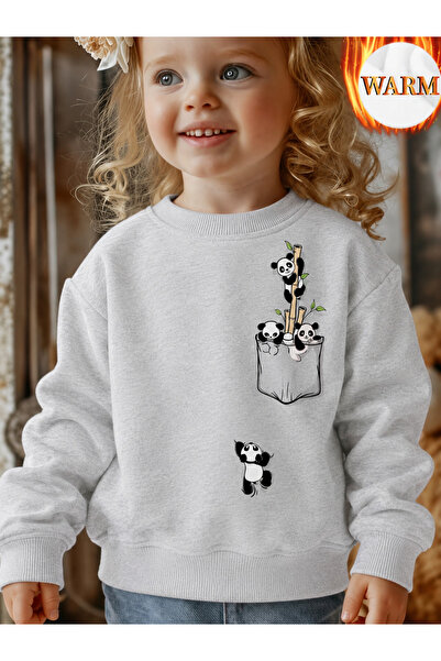 Cevval Children's Crew Neck Printed Sweatshirt