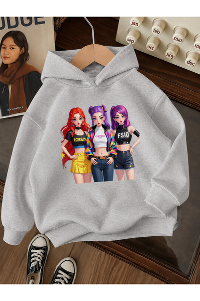 Cevval Children's Hooded Printed Sweatshirt