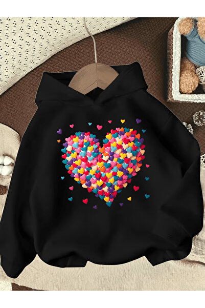 YUNAYT Children's Hooded Printed Sweatshirt