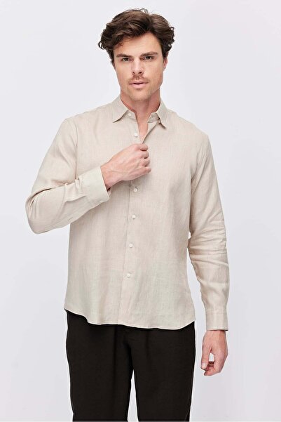 PAULMARK Men's Linen Regular Shirt