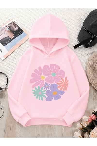 Cevval Children's Hooded Printed Sweatshirt