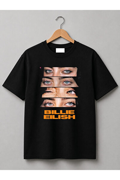 Billie Eilish Baskılı %100 Pamuk Tişört