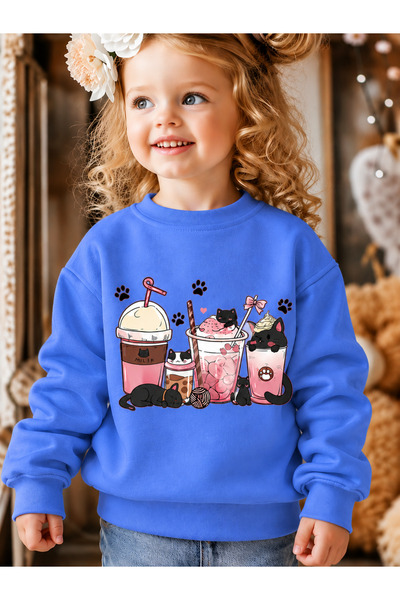 Cevval Children's Crew Neck Printed Sweatshirt