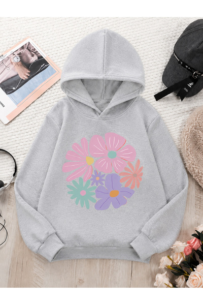 Cevval Children's Hooded Printed Sweatshirt