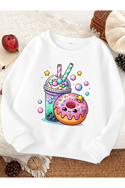 Cevval Children's Crew Neck Printed Sweatshirt