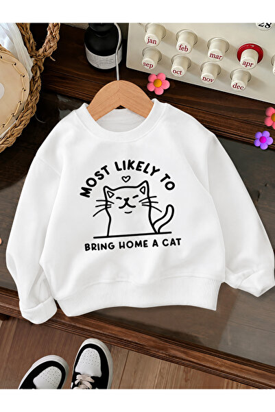 Cevval Children's Crew Neck Printed Sweatshirt