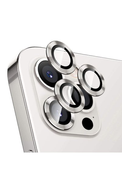 GrandMobile Protecție cameră stil metalic argintiu pentru iPhone 11 Pro Max