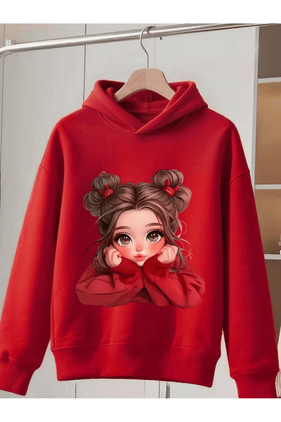 NIMBLECO Children's Hooded Printed Sweatshirt