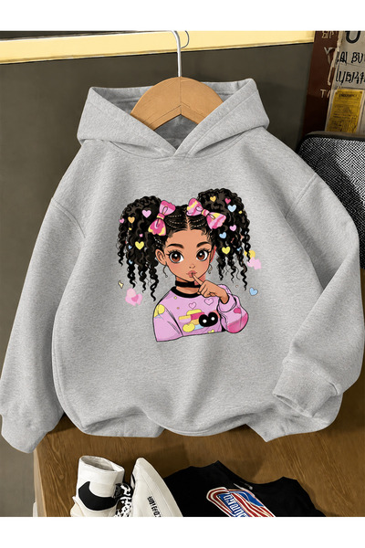 Cevval Children's Hooded Printed Sweatshirt