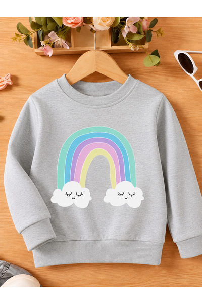 Cevval Children's Crew Neck Printed Sweatshirt