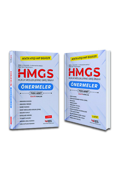 hukuk öğretir 2026 HMGS Önermeler 2 Cilt HUKUK MESLEKLERİNE GİRİŞ SINAVI