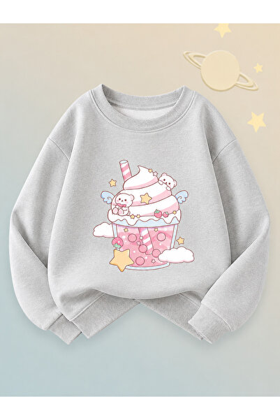 Cevval Children's Crew Neck Printed Sweatshirt