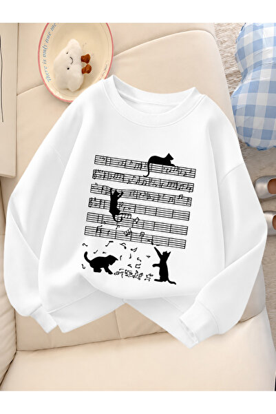 Cevval Children's Crew Neck Printed Sweatshirt