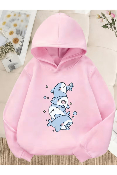 Cevval Children's Hooded Printed Sweatshirt