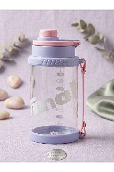 Dörtel Tedarik Unbreakable Water Bottle 830 ml Measuring Chart Water Bottle w...