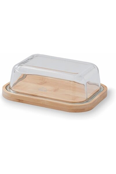 Lacor Untieră cu bază din bambus și capac din sticlă borosilicată – 18,5 × 14...