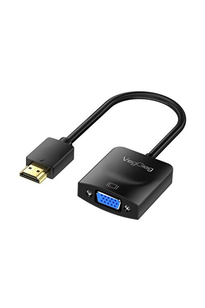 Veggieg محول HDMI إلى VGA عالي الدقة 1080P 60Hz