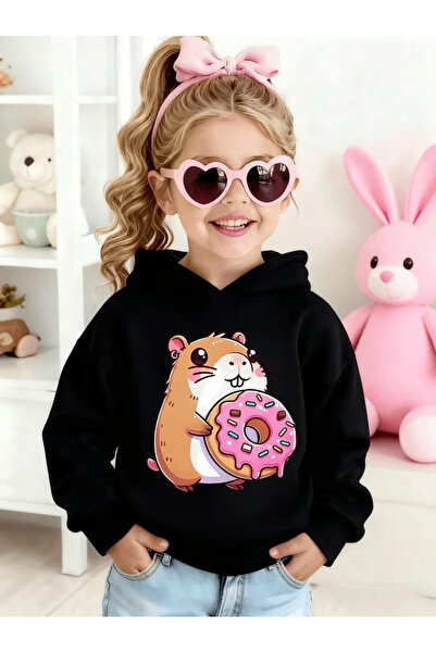ROOSTER GOLD Children's Hooded Printed Sweatshirt