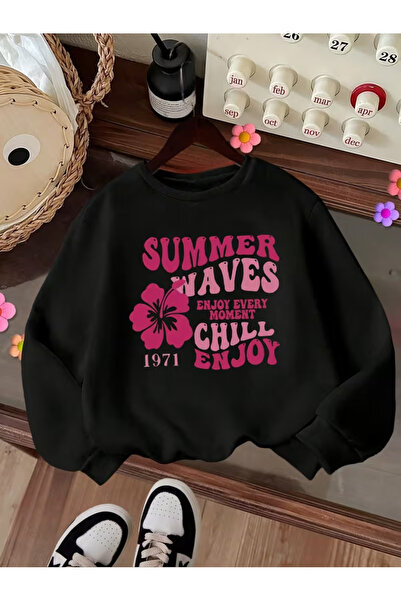 NIMBLECO Children's Crew Neck Printed Sweatshirt