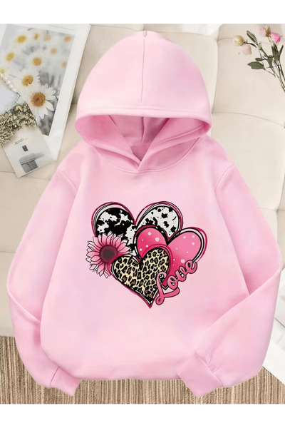 Cevval Children's Hooded Printed Sweatshirt