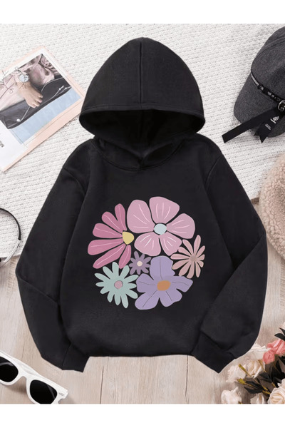 NIMBLECO Children's Hooded Printed Sweatshirt