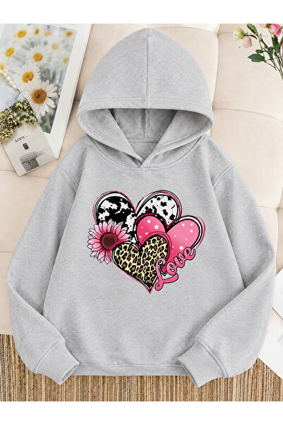 Cevval Children's Hooded Printed Sweatshirt
