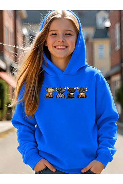 Cevval Children's Hooded Printed Sweatshirt
