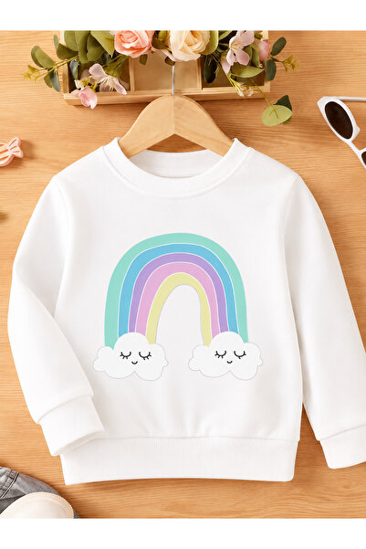 Cevval Children's Crew Neck Printed Sweatshirt