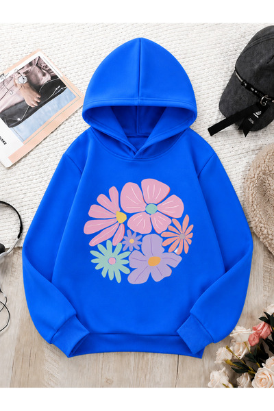 Cevval Children's Hooded Printed Sweatshirt