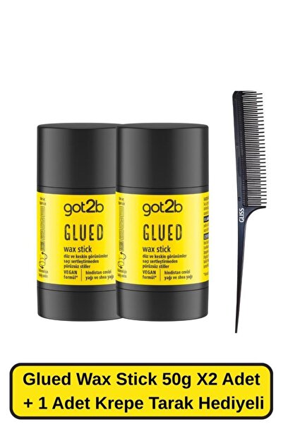 Got2B Glued Wax Stick 50 GR X2 Adet + 1 Adet Krepe Tarak Hediye