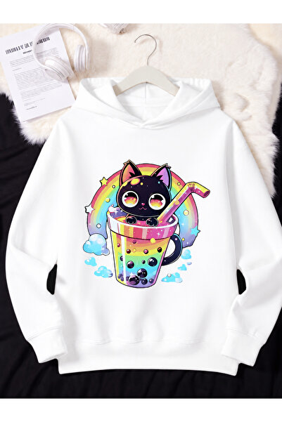 Cevval Children's Hooded Printed Sweatshirt