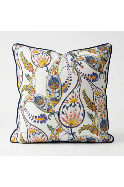 white rabbit home Shawl Patterned Throw Pillow Cover