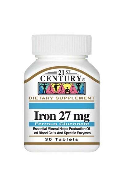 21st Century Iron 27mg 30 Tablets