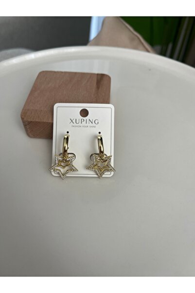 XUPING JEWELRY Yıldız detay küpe