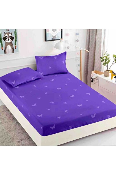 JOJO HOME Set husa de pat cu elastic pentru saltea 180x200 + 2 fete de perna ...